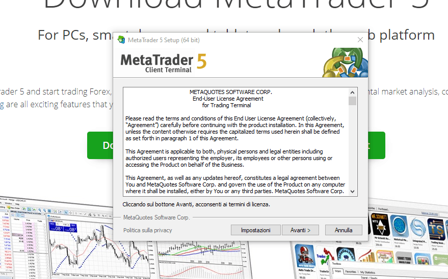 come installare metatrader sul pc