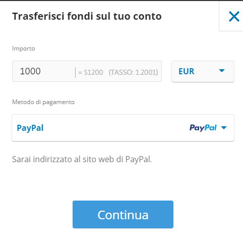 etoro come depositare