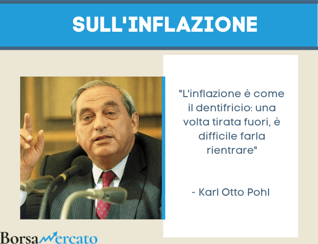 citazione l'inflazione è come il dentifricio karl otto pohl