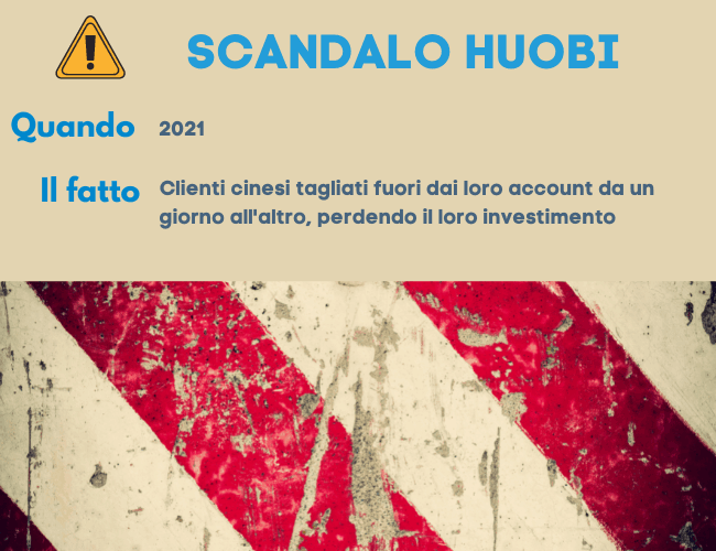 scandalo huobi blocca i conti dei clienti cinesi