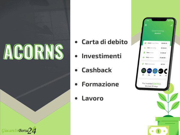 funzionalità di acorns