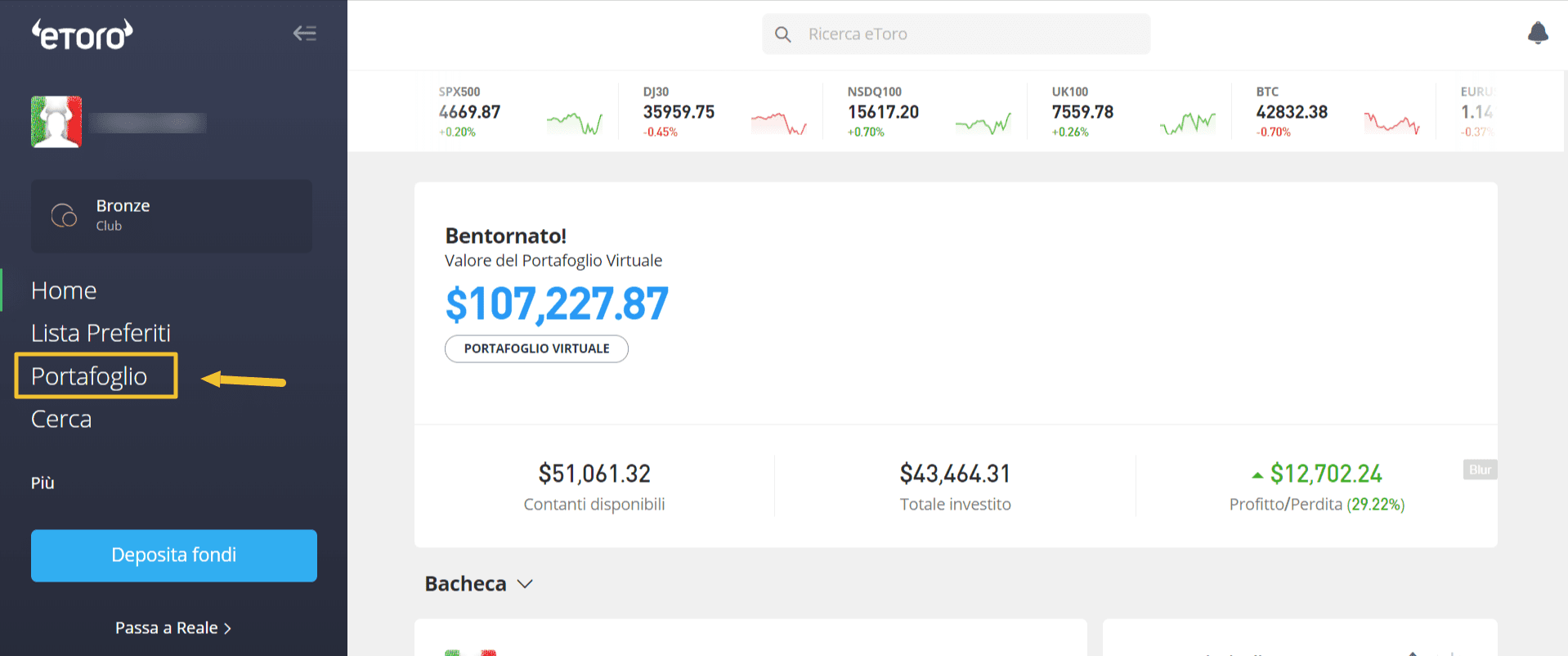 etoro chiudere un'operazione e vendere le azioni comprate