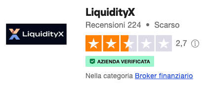 recensione liquidityx trustpilot