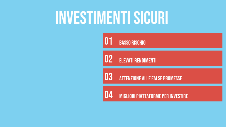 Investimenti sicuri 